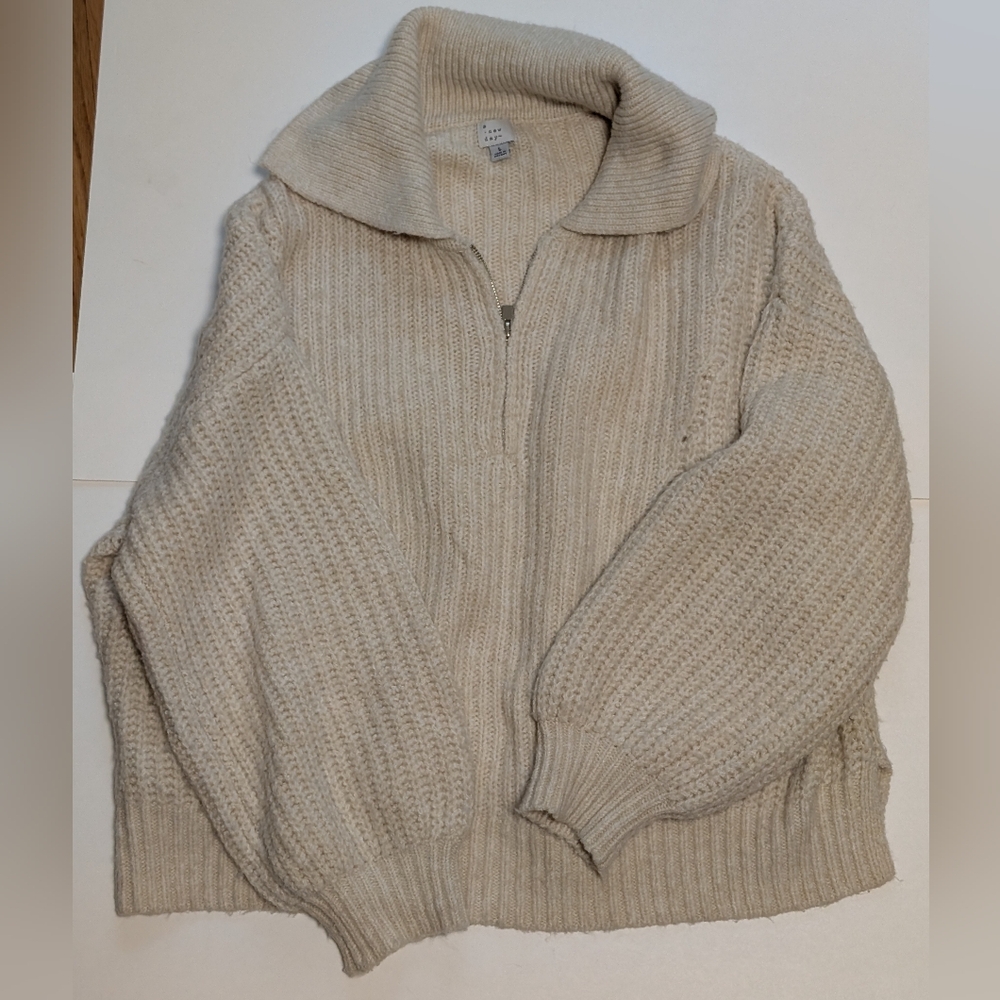 A New Day Cream Oversized Sweater